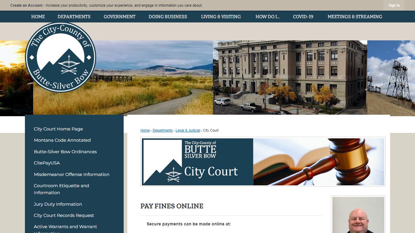 City Court | City and County of Butte-Silver Bow, MT